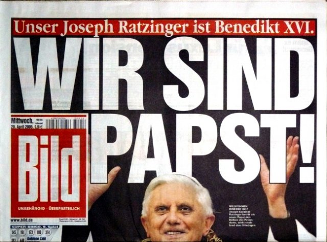 2005-04-20 Unser Joseph Ratzinger ist Benedikt XVI. Wir sind Papst!
